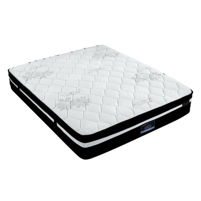 Baton Bed Mattress Size Extra Firm 7 Zone Pocket Spring Foam 28cm – QUEEN