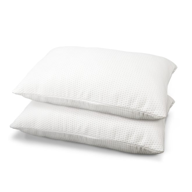 Memory Foam Pillow 19cm Thick Twin Pack