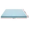 Bedding Cool Gel Memory Foam Mattress Topper w/Bamboo Cover 5cm – SINGLE