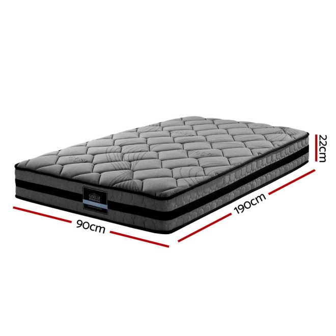 Barking Bedding Wendell Pocket Spring Mattress 22cm Thick – SINGLE