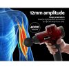 Massage Gun 6 Heads Massager Electric LCD Vibration Relief Percussion – Red