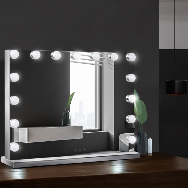 Hollywood Makeup Mirror With Light LED Bulbs Lighted Frameless – 58×46 cm