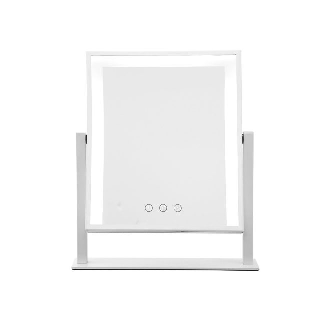 LED Makeup Mirror Hollywood Standing Mirror Tabletop Vanity – White