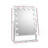 Embellir Makeup Mirror 40x50cm Hollywood Vanity with LED Light Rotation Tabletop