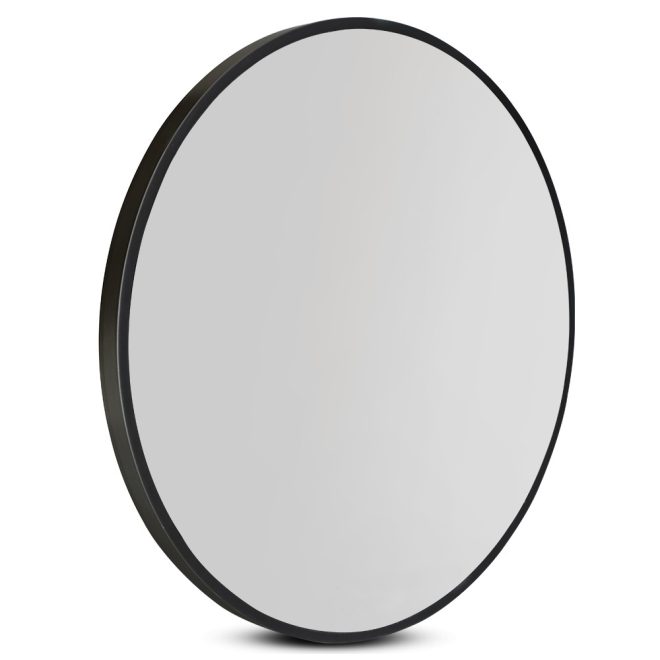 Round Wall Mirror Makeup Bathroom Mirror Frameless – 60 cm