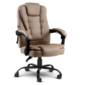 Electric Massage Office Chairs PU Leather Recliner Computer Gaming Seat