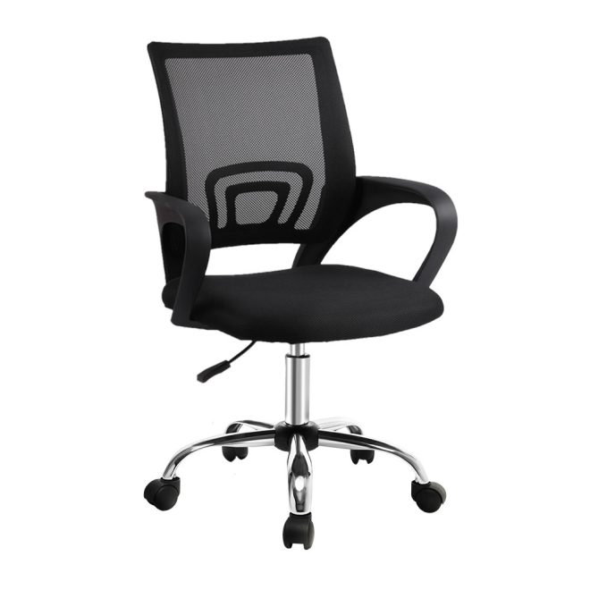 Office Chair Gaming Chair Computer Mesh Chairs Executive Mid Back – Black