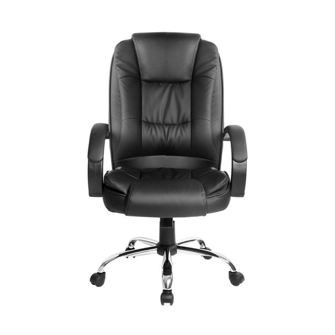 Office Chair Gaming Computer Chairs Executive PU Leather Seat – Black