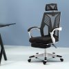 Gaming Office Chair Computer Desk Chair Home Work Recliner – Black and White