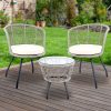 Outdoor Patio Chair and Table – Grey