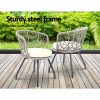 Outdoor Patio Chair and Table – Grey