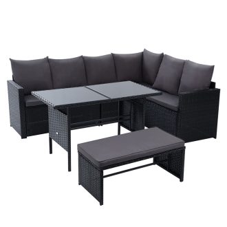 Outdoor Furniture Dining Setting Sofa Set Lounge Wicker 8 Seater