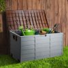 290L Outdoor Storage Box – Brown and Grey