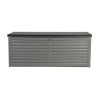 Outdoor Storage Box Container Garden Toy Indoor Tool Chest Sheds – Dark Grey and Black, 390 L