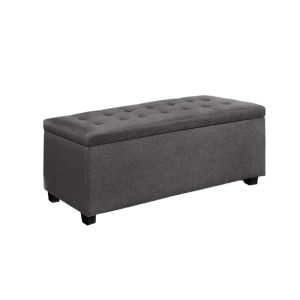 Large Fabric Storage Ottoman