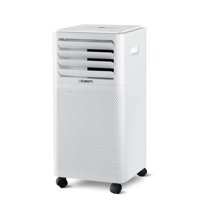 Portable Air Conditioner Cooling Mobile Fan Cooler Dehumidifier White – 2000 W