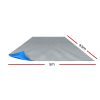 Solar Swimming Pool Cover 400 Micron Outdoor Bubble Blanket – 9.5×5 m, Blue and Grey