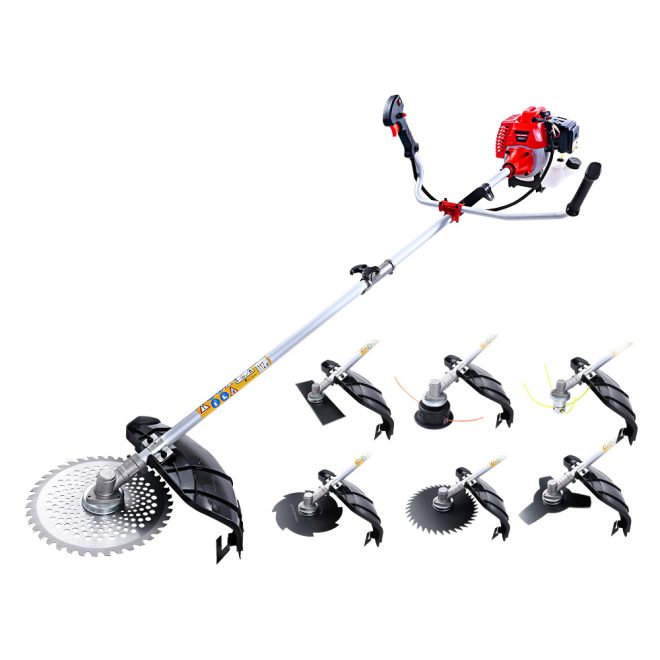 62CC Pole Chainsaw Petrol Brush Cutter Whipper Snipper Multi Tools – 7 in 1