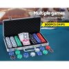 Poker Chip Set 1000PC Chips TEXAS HOLD’EM Casino Gambling Dice Cards – 300