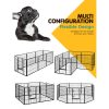 Pet Playpen Dog Playpen 8 Panel Puppy Enclosure Fence Cage – 80×80 cm