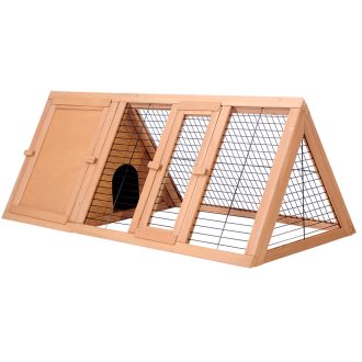 Rabbit Hutch 119cm x 51cm x 44cm Chicken Coop Large Run Wooden Cage Outdoor