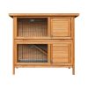 Rabbit Hutch 91.5cm x 45cm x 82cm Chicken Coop Large Wooden House Run Cage Pet Bunny