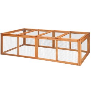 Chicken Coop Rabbit Hutch 180cm Extra Large Wooden Chicken House Run XL Hen Cage