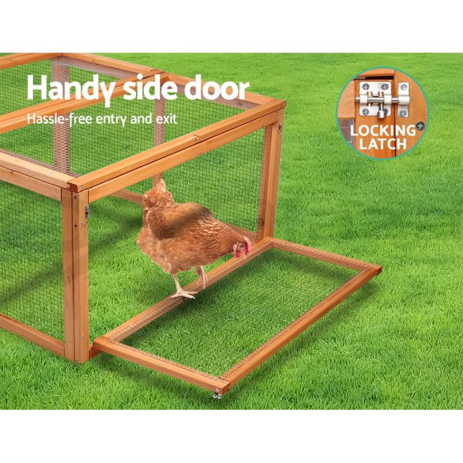 Chicken Coop Rabbit Hutch 180cm Extra Large Wooden Chicken House Run XL Hen Cage