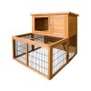 Chicken Coop 96cm x 96cm x 100cm Rabbit Hutch Large Run Wooden Cage Outdoor House