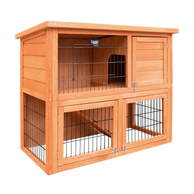 Chicken Coop 88cm x 40cm x 76cm Rabbit Hutch Large House Run Wooden Cage Outdoor