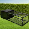 Rabbit Cage 122x52cm Hutch Enclosure Carrier Metal