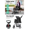 4 Wheel Pet Stroller – Black