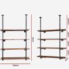 Bookshelf DIY Pipe Shelf 4 Tiers – INGE