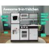 Kids Kitchen Play Set Wooden Pretend Toys Cooking Children Stove Fridge