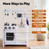 Kids Kitchen Play Set Wooden Pretend Toys Cooking Children Cookware Food