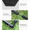 Portable Soccer Rebounder Net Volley Training Football Goal Pass Trainer – 183x122x85 cm