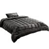 Bedding Faux Mink Quilt Charcoal – SINGLE