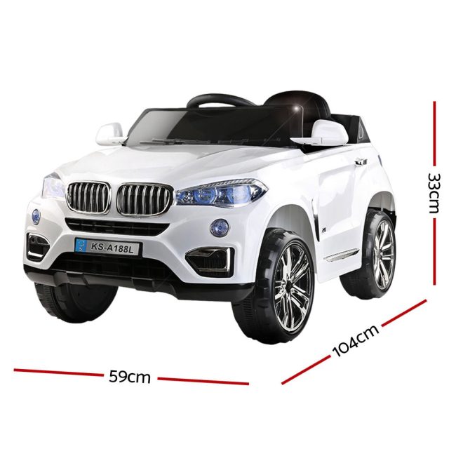 Kids Ride On Car BMW X5 Inspired Electric 12V – White