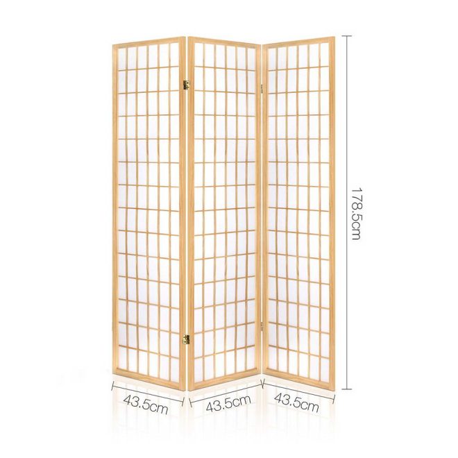 Altamont Room Divider Screen Wood Timber Dividers Fold Stand Wide