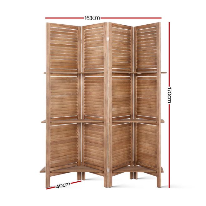 Brooksville Room Divider Privacy Screen Foldable Partition Stand