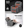 Electric Recliner Lift Chair Massage Armchair Heating PU Leather – Grey