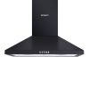 Pyramid Range Hood Rangehood Kitchen Canopy – 60 cm, Black