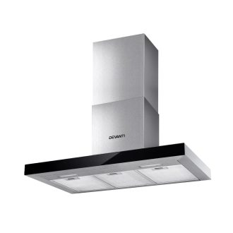 Rangehood Range Hood Stainless Steel Glass Kitchen Canopy