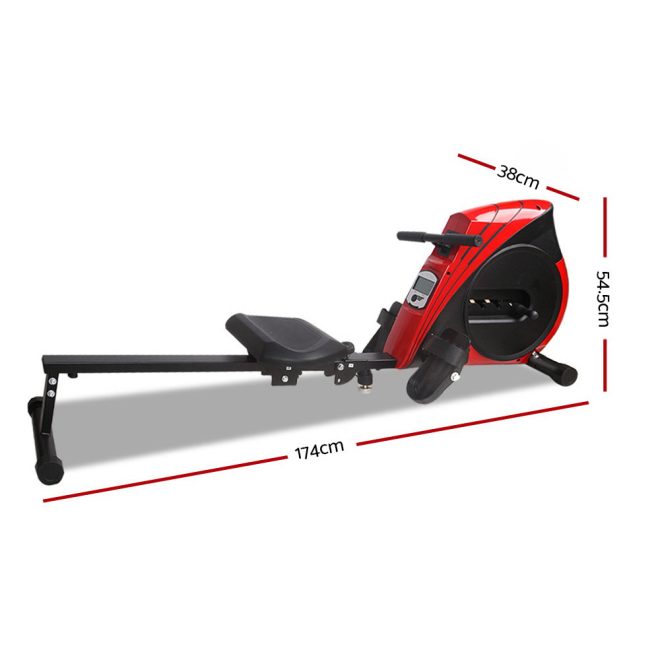 4 Level Rowing Exercise Machine – Red and Black