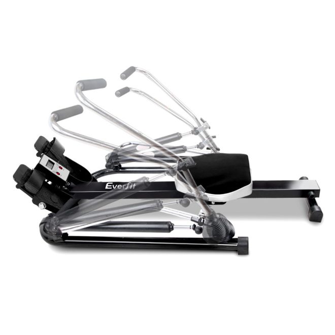 Rowing Machine Rower Hydraulic Resistance Fitness Gym Home Cardio