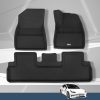 Car Rubber Floor Mats Compatible for Tesla Model 3 Front Rear