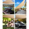 95% UV Sun Shade Sail Cloth Shadecloth Rectangle Heavy Duty Sand Canopy – 6×6 m