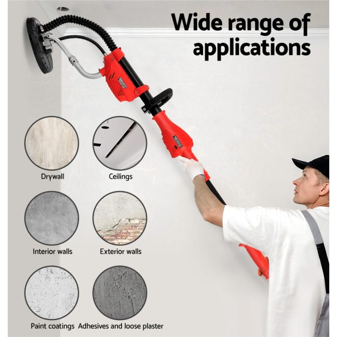 800W Drywall Sander Plaster Wall Board Dust