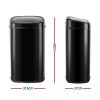 58L Motion Sensor Rubbish Bin – Black