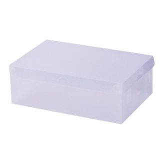 Clear Shoe Box Foldable Transparent Shoe Storage Stackable Case